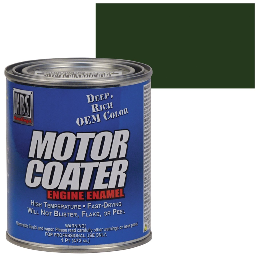 KBS Motor Coater Engine Enamel - Ford Green, Pint